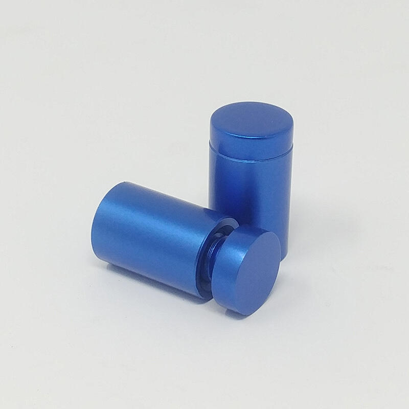  Entretoises Murales (Filetées) Bleu – ∅ 13mm (1/2″) Projection 19mm (3/4″)