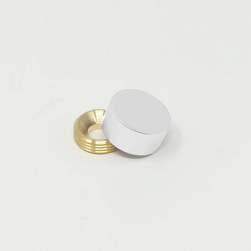 Cache-Vis Blanc en aluminium – ∅ 12mm (1/2″)