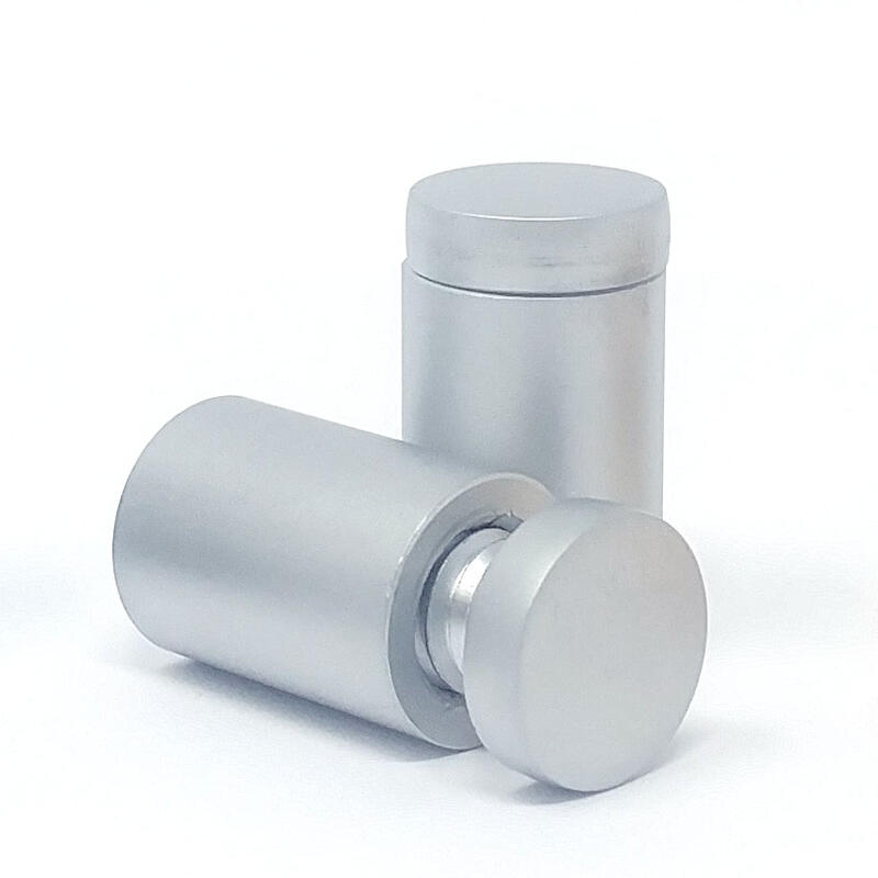 Entretoises Murales (Laiton Plaqué) Argent Satiné – ∅ 13mm (1/2″) Projection 13mm (1/2″)