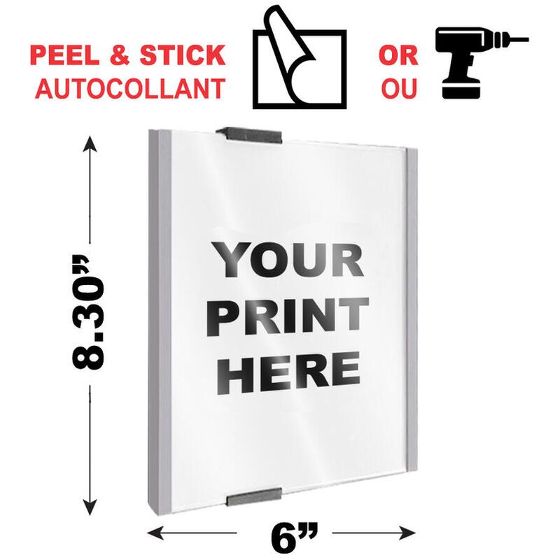 Plaque murale en aluminium personnalisable - 6'' x 8.30''