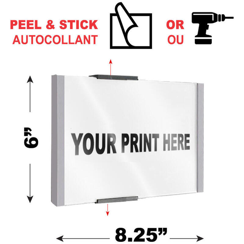 Plaque murale en aluminium personnalisable - 8.25'' x 6''