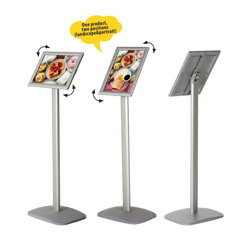 Porte menu incliné sur pied – 8-1/2″ X 11″ reversible