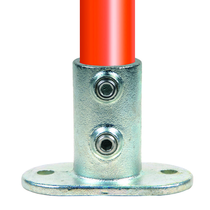 Raccord Tubulaire piètement avec platine oblong ∅33,4mm (1,315″)